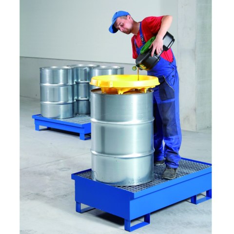 Wanna wychwytowa metalowa na 2 beczki 200L 120x80cm MEVA