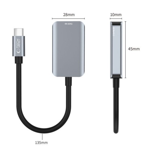 Adapter przejściówka USB-C - HDMI 4K 60Hz - czarny Tech-Protect