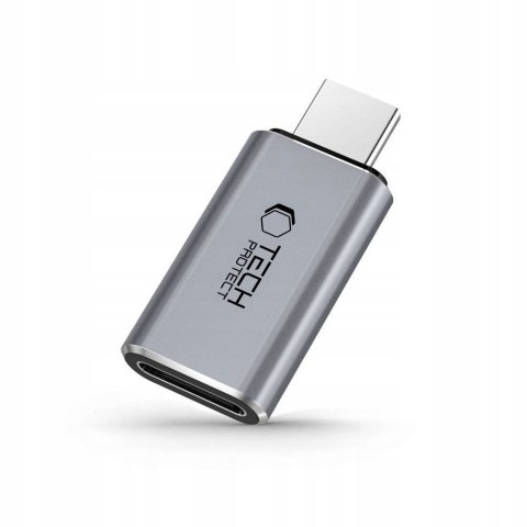 Adapter przejściówka USB-C - iPhone Lightning - szary Tech-Protect