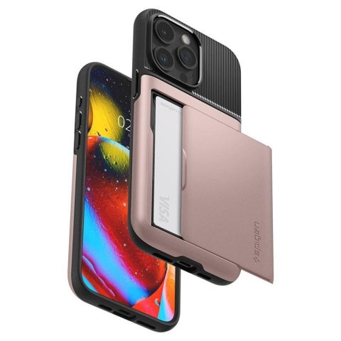 Etui case na iPhone 15 Pro Max Slim Armor CS - różowe SPIGEN