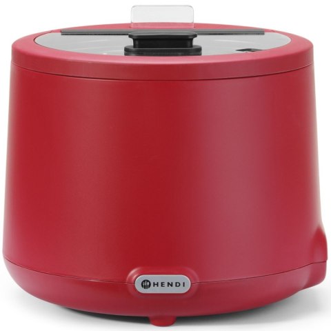 Kociołek termos elektryczny do zupy UNIQ 35-85 C 8 l 500 W - czerwony Hendi