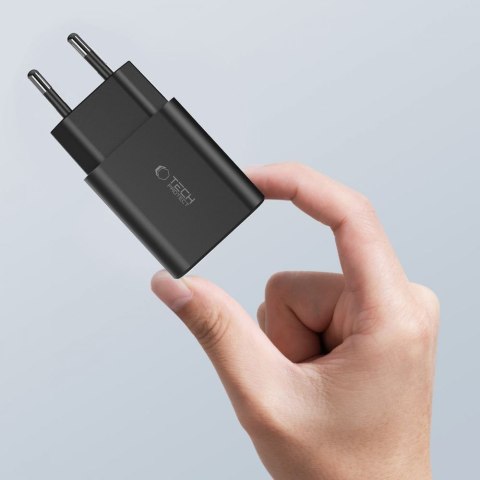 Ładowarka sieciowa C35W 2x USB-C z kablem USB-C - iPhone Lightning - biała Tech-Protect