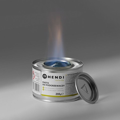 Pasta do podgrzewaczy do potraw etanol 200 g - 72 puszki Hendi