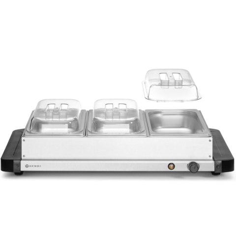 Podgrzewacz elektryczny płyta grzewcza do potraw 3x GN 1/3 400 W Duralex