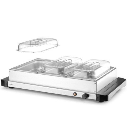 Podgrzewacz elektryczny płyta grzewcza do potraw 3x GN 1/3 400 W Duralex