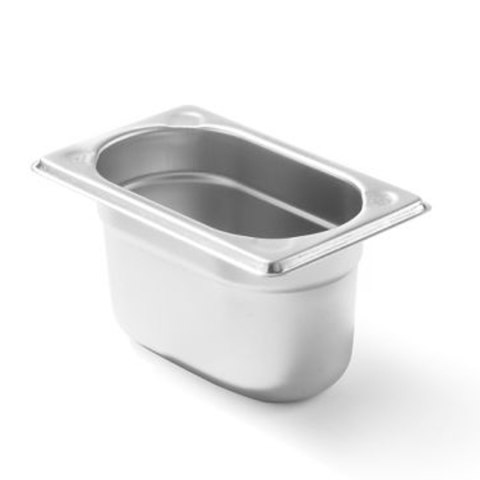 Pojemnik gastronomiczny GN 1/9 wys. 150 mm Kitchen Line STAL 1.3 l Hendi