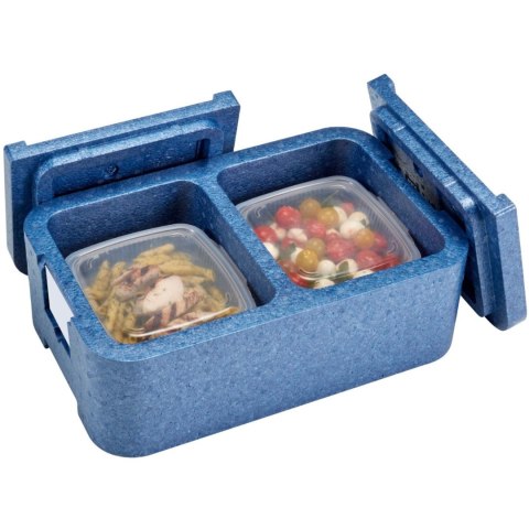 Pojemnik termoizolacyjny 2-komorowy Cam GoBox 437x276x175 mm - niebieski CAMBRO