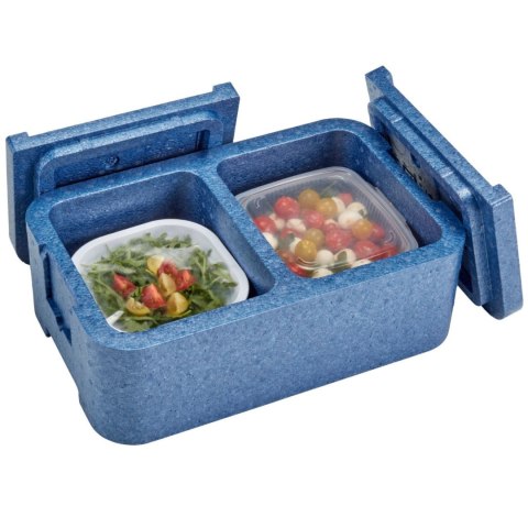 Pojemnik termoizolacyjny 2-komorowy Cam GoBox 437x276x175 mm - niebieski CAMBRO