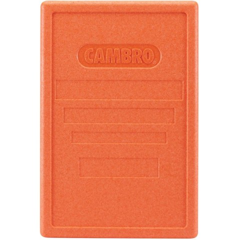 Pokrywa do pojemników Cam GoBox ładowanych od góry 600x400 mm - pomarańczowa CAMBRO