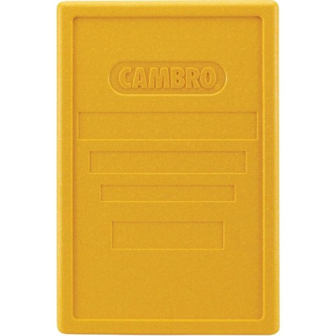 Pokrywa do pojemników Cam GoBox ładowanych od góry 600x400 mm - żółta CAMBRO