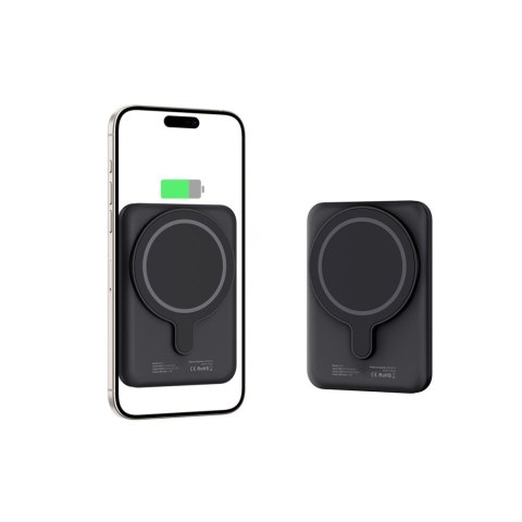 Powerbank magnetyczny 5000mAh LifeMag PB10 MagSafe 15W USB-C z kablem USB-C - czarny Tech-Protect