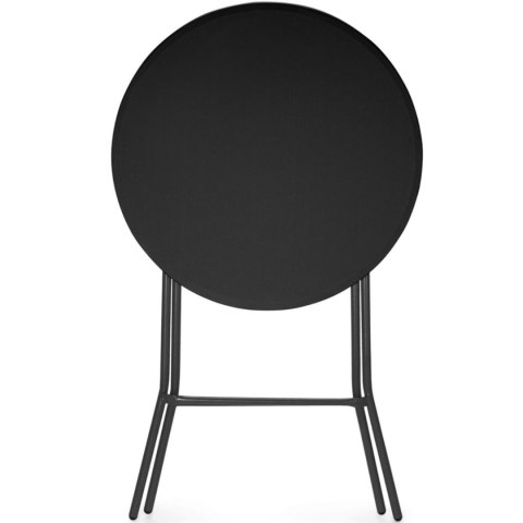 Stolik koktajlowy barowy cateringowy składany śr. 80x110 cm - czarny Amer Box