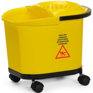 Wiadro do mopa mycia podłóg z wyżymaczką podstawą na kółkach 16 l Hendi