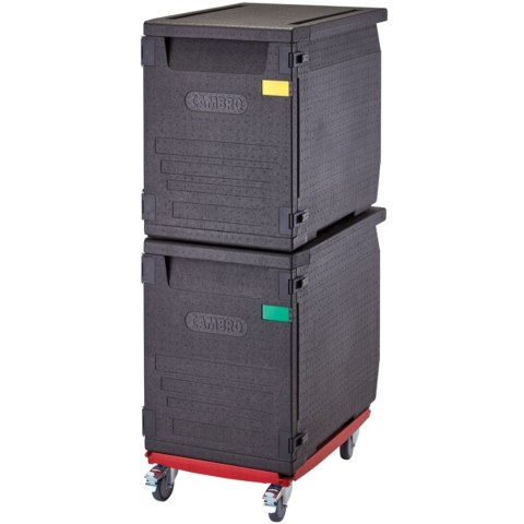 Wózek Camdolly do pojemników termoizolacyjnych Cam GoBox 4060 - czerwony CAMBRO