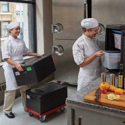 Wózek Camdolly do pojemników termoizolacyjnych GN 1/1 Cam GoBox - czerwony CAMBRO