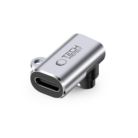 Adapter przejściówka kątowa USB-C do zegarka Garmin - szary Tech-Protect