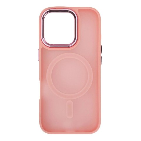 Etui pokrowiec ochronny na iPhone 17 Pro Max Fashion Case MagSafe - różowe HURTEL