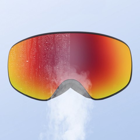 Gogle narciarskie dziecięce nieparujące UV400 M/L - czarne Qunature