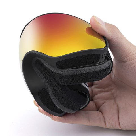 Gogle narciarskie dziecięce nieparujące UV400 M/L - czarne Qunature