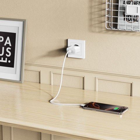 Ładowarka sieciowa NC20W USB-C 20W - biała Tech-Protect