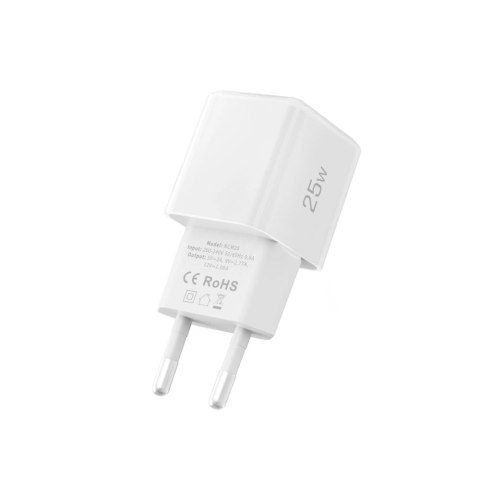 Ładowarka sieciowa NCM25 USB-C PD 25W - biała Tech-Protect