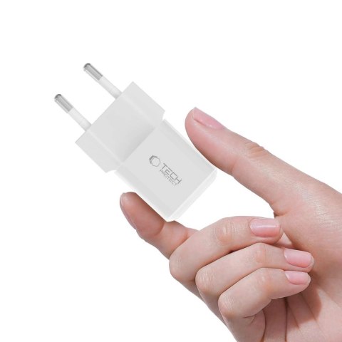 Ładowarka sieciowa NCM25 USB-C PD 25W - biała Tech-Protect