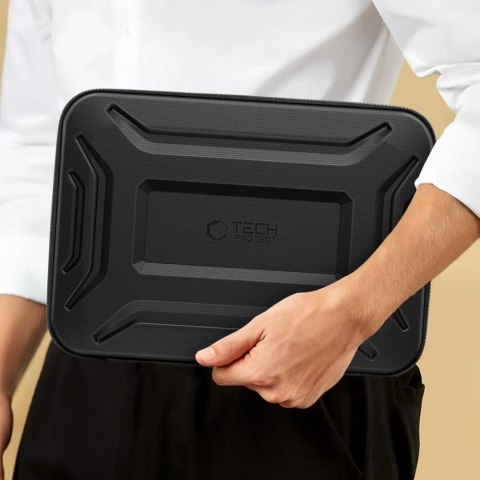 Pokrowiec etui usztywniane wodoodporne na laptopa 13-14'' - czarny Tech-Protect