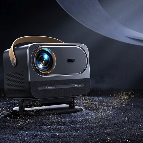 Projektor multimedialny U12 z głośnikami stereo LCD FullHD 1080p - czarny Yaber