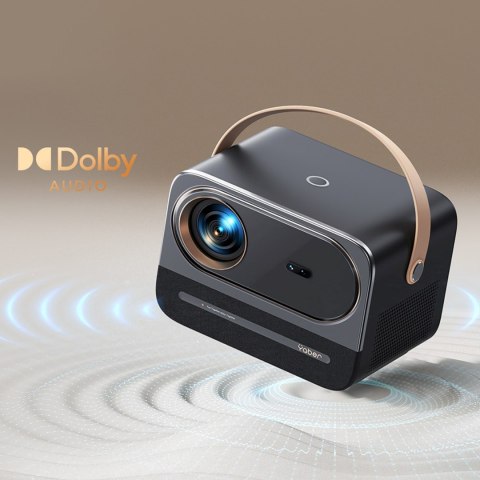 Projektor multimedialny U12 z głośnikami stereo LCD FullHD 1080p - czarny Yaber