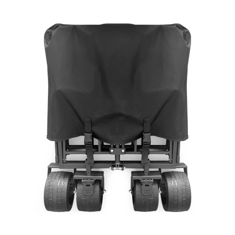 Wózek plażowy turystyczny składany z siatką szerokimi kołami do 100 kg WOZINSKY