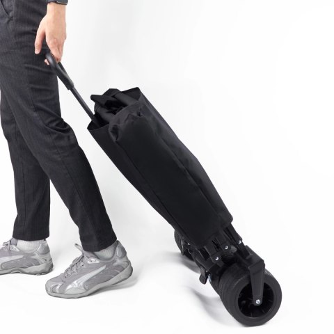 Wózek plażowy turystyczny składany z siatką szerokimi kołami do 100 kg WOZINSKY