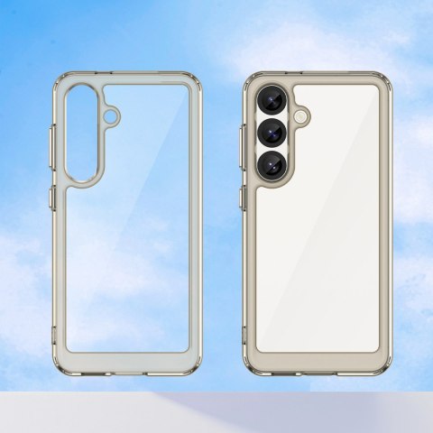 Etui pokrowiec na Samsung Galaxy S25 Edge z elastyczną ramką Outer Space Case - półprzezroczyste HURTEL