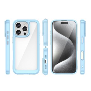 Etui pokrowiec z elastyczną ramką na iPhone 16e Outer Space Case - niebieski HURTEL