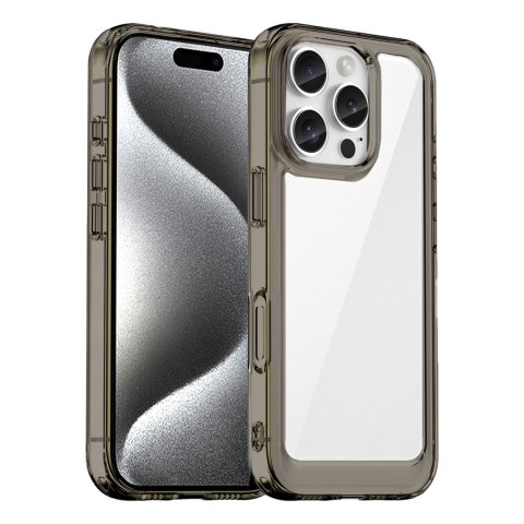 Etui pokrowiec z elastyczną ramką na iPhone 16e Outer Space Case - półprzezroczysty HURTEL