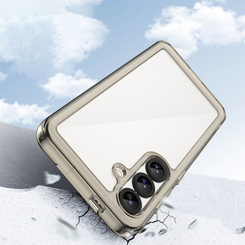 Etui pokrowiec z elastyczną ramką na iPhone 16e Outer Space Case - półprzezroczysty HURTEL