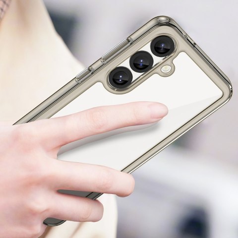 Etui pokrowiec z elastyczną ramką na iPhone 16e Outer Space Case - półprzezroczysty HURTEL