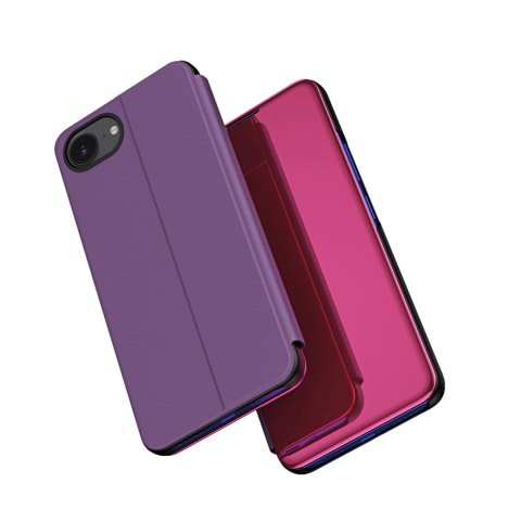Etui pokrowiec z klapką na iPhone 16e Clear View Case - różowy HURTEL
