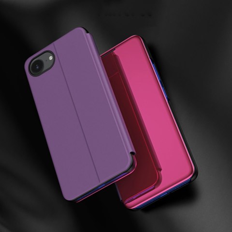 Etui pokrowiec z klapką na iPhone 16e Clear View Case - różowy HURTEL