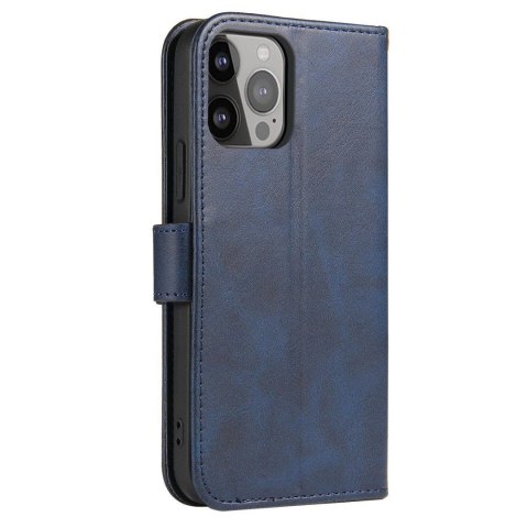 Etui pokrowiec z klapką na iPhone 16e Magnet Case - niebieski HURTEL