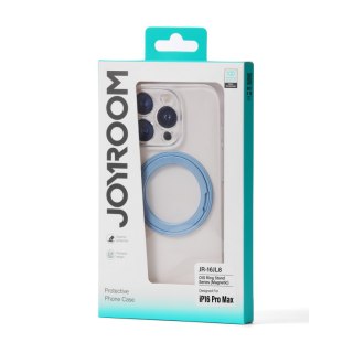 Etui pokrowiec z ringiem-podstawką 360 do iPhone 16 Pro Max MagSafe - niebieskie JOYROOM