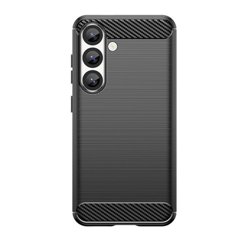 Etui silikonowe na Samsung Galaxy S25 Edge Carbon Case - czarne HURTEL