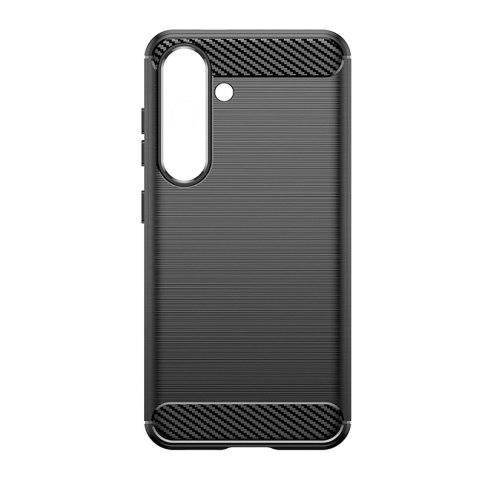 Etui silikonowe plecki na iPhone 16e Carbon Case - czarne HURTEL