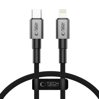 Kabel przewód USB-C - iPhone Lightning Ultraboost DNA PD 27W 3A 25 cm - szary Tech-Protect