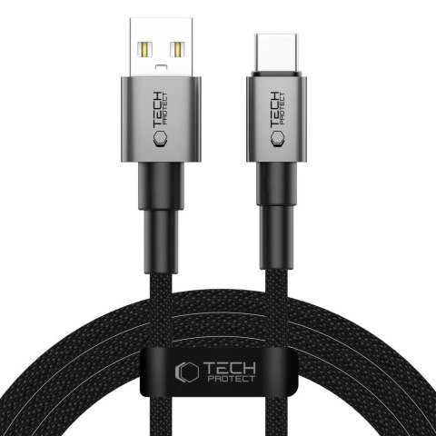 Kabel przewód UltraBoost DNA USB-A - USB-C 15W 3A 200 cm - szary Tech-Protect