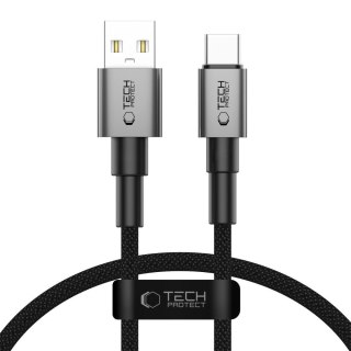 Kabel przewód UltraBoost DNA USB-A - USB-C 15W 3A 25 cm - szary Tech-Protect