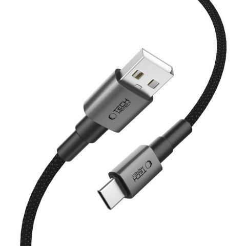 Kabel przewód UltraBoost DNA USB-A - USB-C 15W 3A 25 cm - szary Tech-Protect