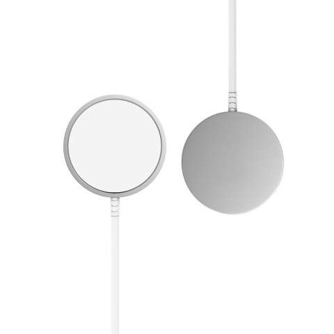 Ładowarka bezprzewodowa magnetyczna do smartfona QI15W-A44 MagSafe - biała Tech-Protect