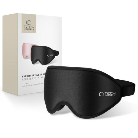 Maska do spania na oczy Eyeshade Sleep Mask - czarna Tech-Protect