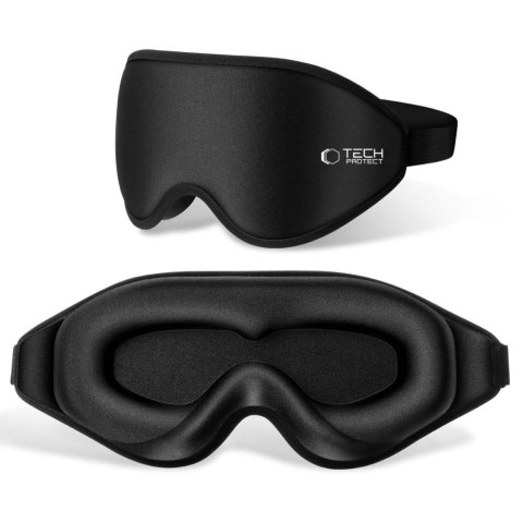 Maska do spania na oczy Eyeshade Sleep Mask - czarna Tech-Protect