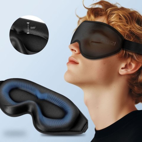 Maska do spania na oczy Eyeshade Sleep Mask - czarna Tech-Protect